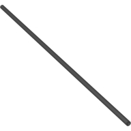 Lego trubička pr. 3mm, 26L (20.8cm), černá (4271120)